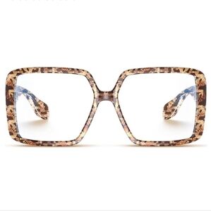 Non Prescription Blue Light Blocking Glasses Eyewear Leopard Frame